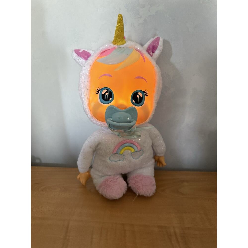 Cry Babies Goodnight Dreamy Light-Up Baby Doll With Sounds /Music Used OOB